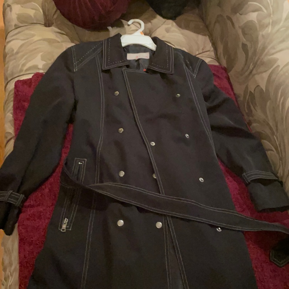 Utex black trench coat